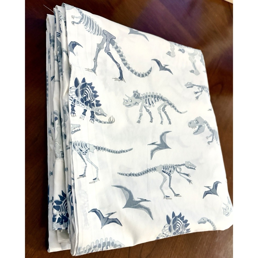Pottery Barn Kids Full Flat Sheet  Dinosaur Bones